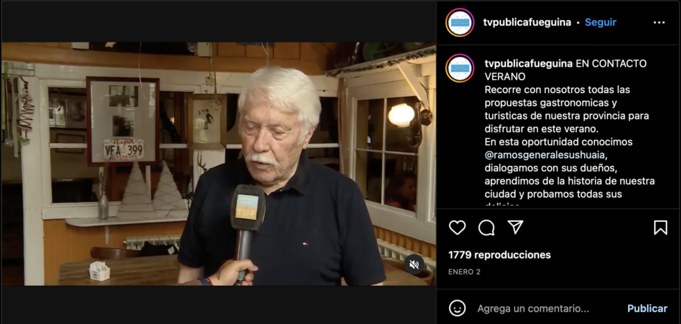 Instagram: Tv Pública Fueguina